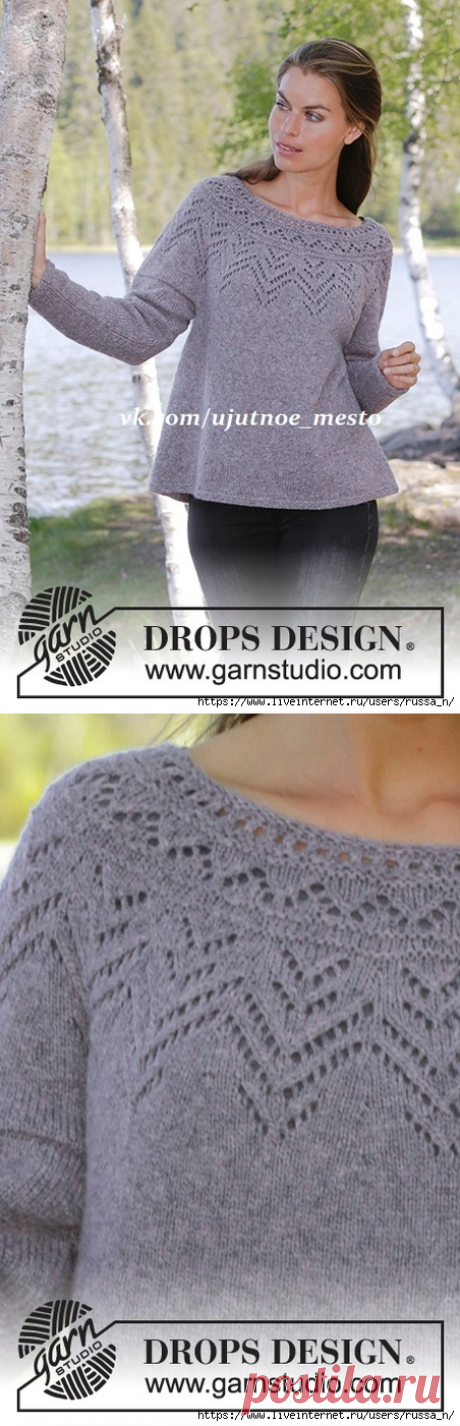 Agnes Sweater by DROPS Design.