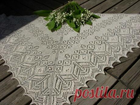 Шаль &quot;Цветок Мелиссы&quot;