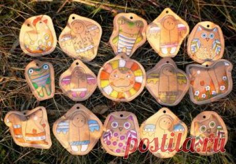 Игрушки из крафт бумаги. Шняжки-бумажки.