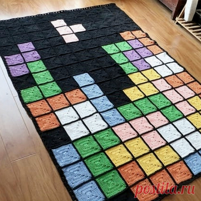 В стиле пэчворк: 16 пледов крючком и спицами | Вязание с Paradosik_Handmade | Дзен