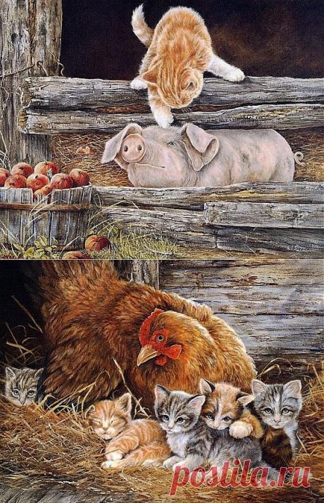 Картинки. Милые животные. / Декупаж. Мастер-классы / PassionForum - мастер-классы по рукоделию