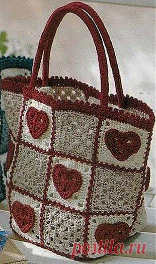 Вязание сумочки крючком