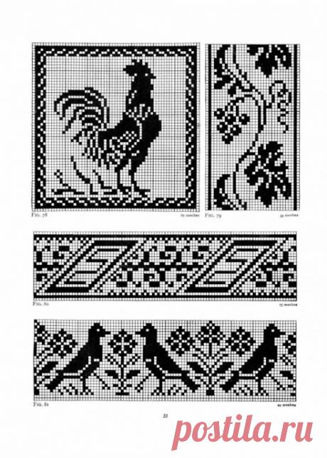 Необычные схемы филейного вязания из категории Интересные идеи – Вязаные идеи, идеи для вязания