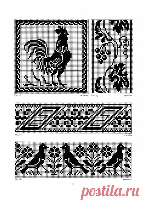 Необычные схемы филейного вязания из категории Интересные идеи – Вязаные идеи, идеи для вязания