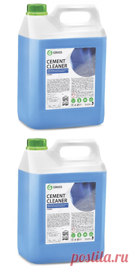 Очиститель после ремонта GraSS Cement Cleaner 5,5л — купить в интернет-магазине OZON с быстрой доставкой