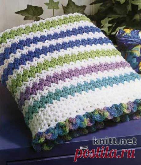 Вязаный крючком плед "Малыш" | knitt.net | Все о вязании