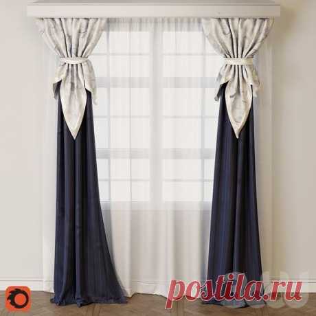 3d модели: Шторы - Curtain