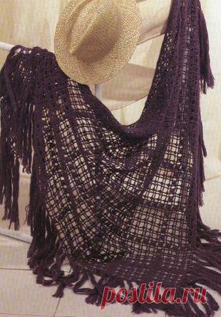 Вязанная шаль | Рукоделие и вязание
