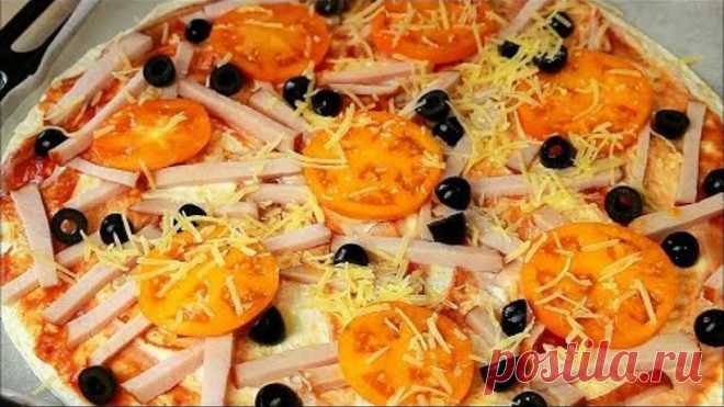 ПИЦЦА на сковороде за 5 минут. СУПЕР Быстрый рецепт пиццы