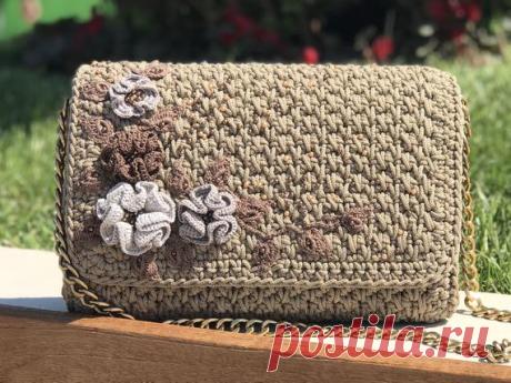 Exclusive handmade crochet bag 30*19*10