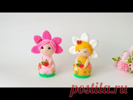 Открытый доступ 2 ДНЯ 🌸🌼 Как вязать весеннюю ЦВЕТОЧНУЮ ФЕЮ крючком 🌼🌸 Куколка цветок амигуруми .