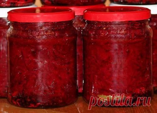 Свекольник на зиму в банках без стерилизации - рецепт с фото / Простые рецепты