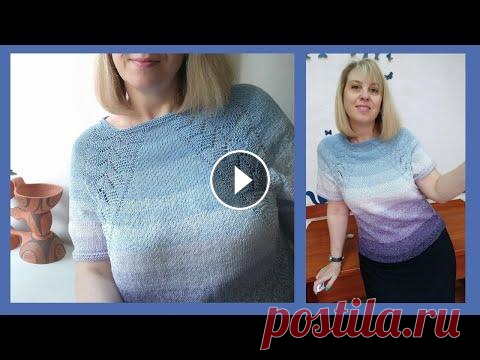 Хэйвордоподобный ленивый реглан/как связать хэйворд/ленивый реглан сверху Хэйворд это просто ленивый реглан сверху. Изделие вяжется сверху вниз, без швов. Спицы № 3. Пряжа#Yarnart Flowers. № цаета 264 #готовыяработа#модноевя...