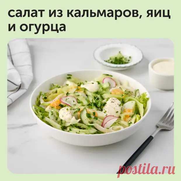 Салат из кальмаров, яиц и огурца - Дачно-огородные радости - Медиаплатформа МирТесен
