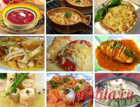 9 ИНТЕРЕСНЫХ РЕЦЕПТОВ С КАЛЬМАРАМИ.