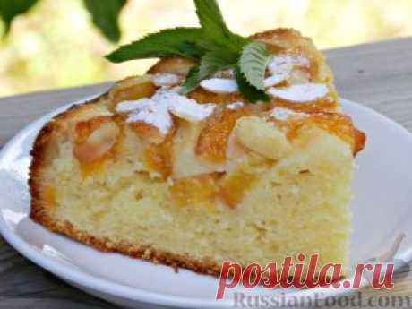 Рецепт: Творожный пирог с нектаринами на RussianFood.com