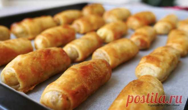 Вкусней чем пирожки. Мягкие и нежные трубочки с мясом Трубочки получаются очень мягкими и нежными с вкусной, рисово-мясной начинкой.