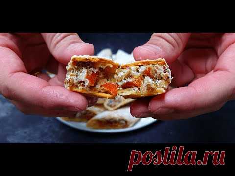 Печенье с курагой и орехами – кулинарный рецепт