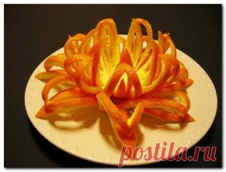 апельсиновые цветы к праздничному столу — Рукоделие