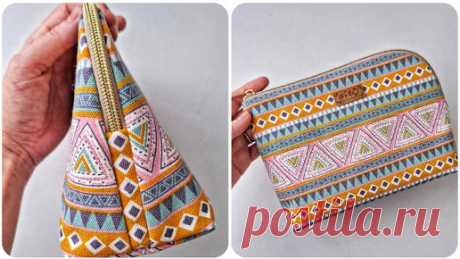 DIY/ШЬЮ КОСМЕТИЧКУ ##шьюсама #мастеркласс #выкройка | Rita D. | Дзен