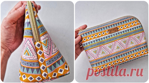 DIY/ШЬЮ КОСМЕТИЧКУ ##шьюсама #мастеркласс #выкройка | Rita D. | Дзен