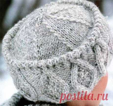Шапочка с рельефным рисунком