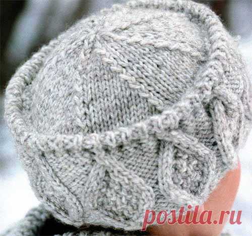 Шапочка с рельефным рисунком