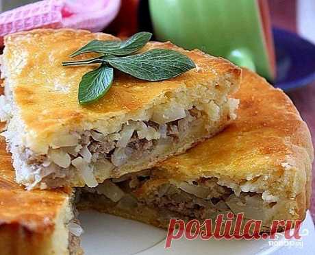 Пирог с мясом и картофелем - пошаговый кулинарный рецепт на Повар.ру