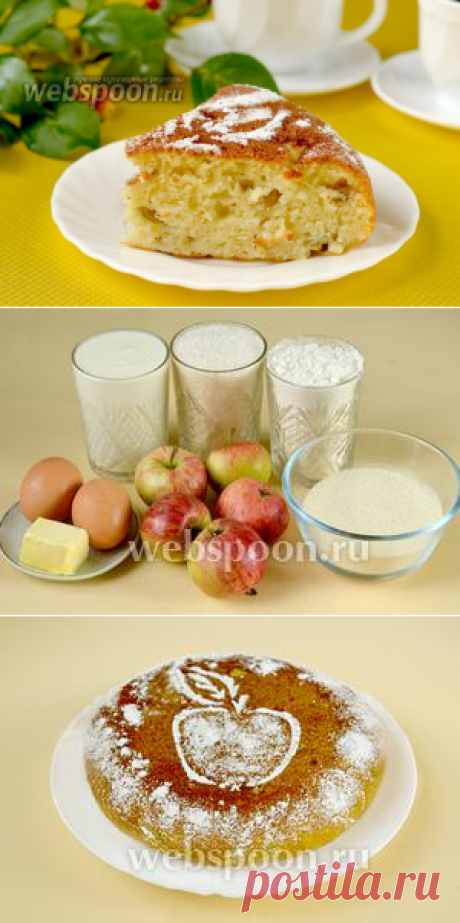Яблочный манник в мультиварке