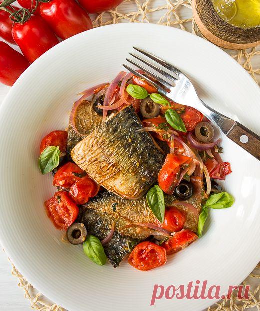 Жареная скумбрия в средиземноморском стиле | Вкусный блог - рецепты под настроение