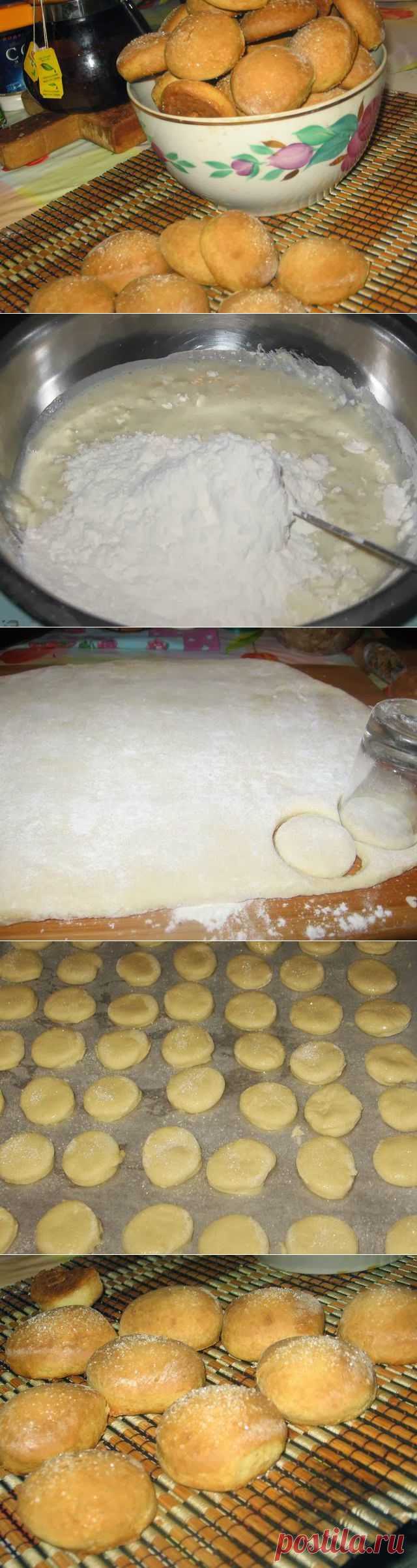 Домашнее мягкое печенье на сметане.