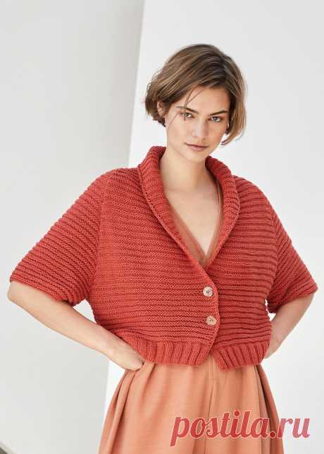 ღ Жакет с коротким рукавом реглан.