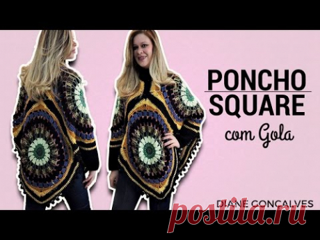 PONCHO SQUARE COM GOLA/DIANE GONÇALVES