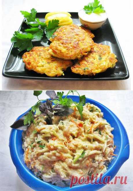 Кабачковые оладьи с курицей рецепт с фото