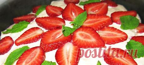 Торт Тирамису с клубникой - рецепт приготовления с фото