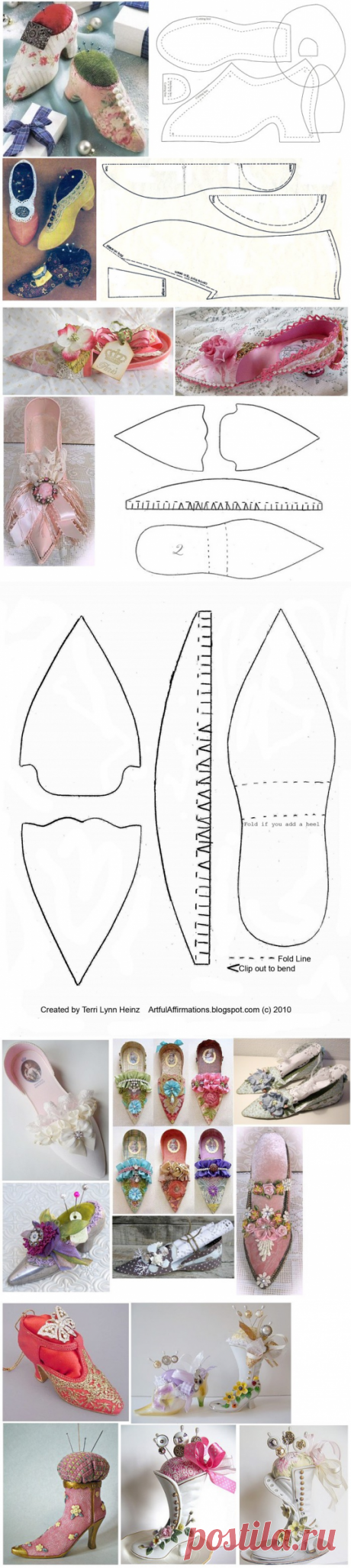 Туфельные идеи.Выкройки и видеоурок!