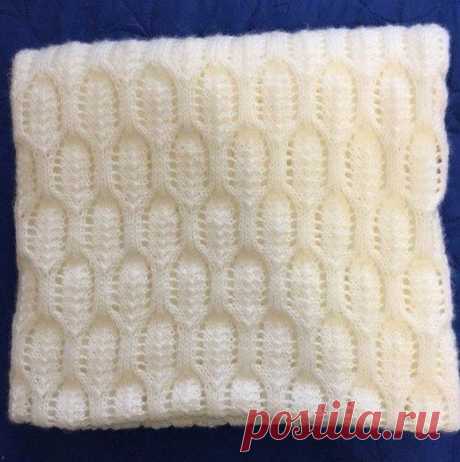 Милый пледик спицами