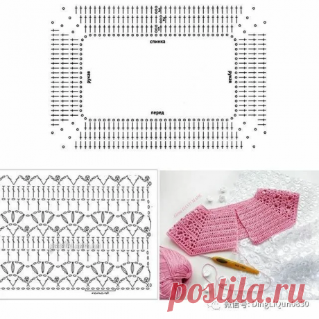 Большая подборка реглана крючком для топа, кофты, туники, платья, жакета, кардигана (схемы вязания кокеток) | Вязание крючком Елена Ермина | Дзен