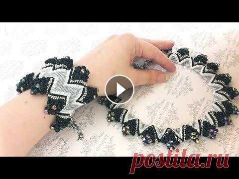 Браслет из бисера в технике пейот. Bracelet beading payot ★★★★★★★★★★★★★★★★★★★★★★★★★★★★★★★ Я в соцсетях (делитесь своими идеями и опытом в группе в ВК) ★ ВК https://vk.com/id28162943 ★ ОД https://ok.ru/profile...