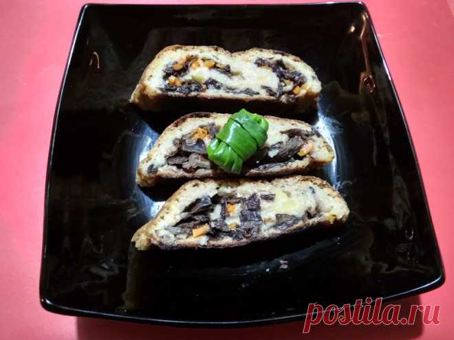 Постный картофельный рулет с грибами, бюджетно и вкусно