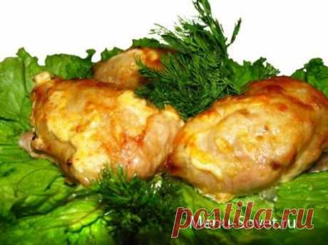 Куриные грудки , запеченные с ананасом