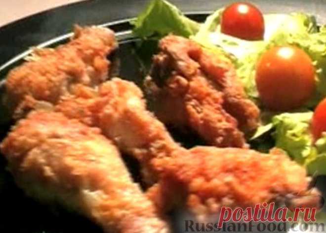 Рецепт: Жареная маринованная курица на RussianFood.com