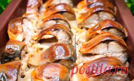Обалденно вкусная скумбрия в горчичном соусе! Такую рыбку хочется есть ещё и ещё, а готовится проще не придумаешь!
