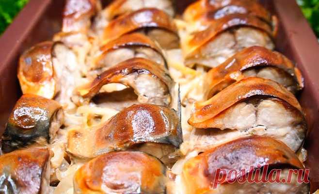 Обалденно вкусная скумбрия в горчичном соусе! Такую рыбку хочется есть ещё и ещё, а готовится проще не придумаешь!
