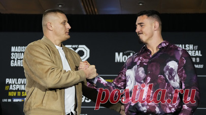 Василевский считает, что Павлович может нокаутировать Аспинэлла в первом раунде. Российский боец смешанных единоборств (MMA) Вячеслав Василевский поделился ожиданиями от предстоящего поединка россиянина Сергея Павловича с британцем Томом Аспинэллом на 295-м номерном турнире Абсолютного бойцовского чемпионата (UFC). Читать далее