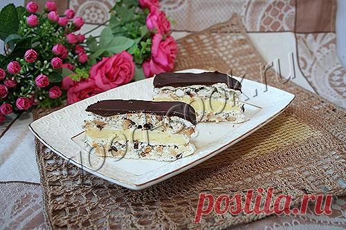 Торт "Воздушный" с орехами и шоколадом