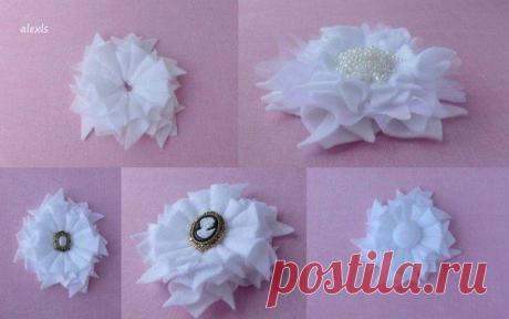 КАК СДЕЛАТЬ БРОШКИ ИЗ ВИСКОЗНЫХ САЛФЕТОК - Бижутерия.Украшения