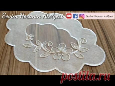 51. MODEL Şiş Dantel Üzerine İğne Oyasını Desene Göre Yerleştirme 👉 Sevim Hocanın Atölyesi