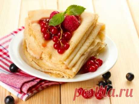 Рецепт: Блины постные
