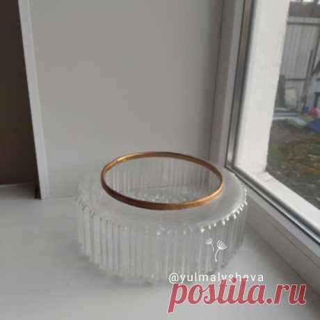 Делаем из старого плафона красивую вазу | Дом необычных вещей | Яндекс Дзен